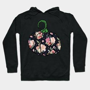 Goth Halloween Pumpkin Gothic Flowers Hoodie